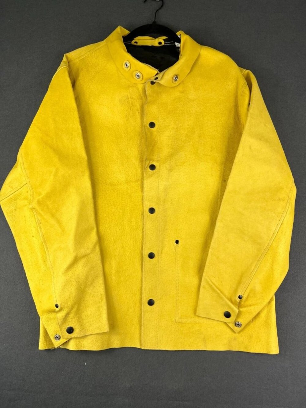 Steiner Mens Yellow Welding Jacket Heavy Duty Cowhide Split Leather Protective L